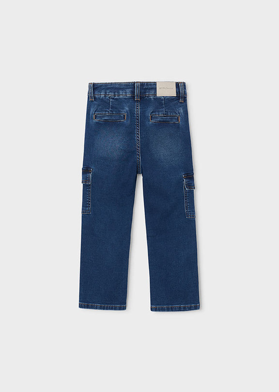 Pantalone soft denim cargo - 4510