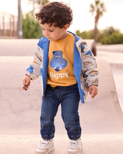 Pantalone soft denim jogger - 1520