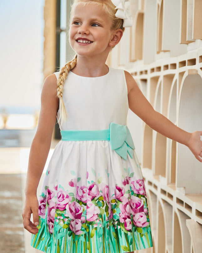 Vestito con bordura - 3915