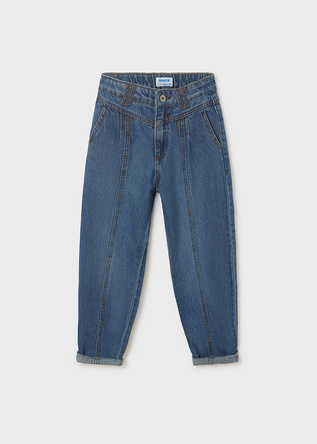 Pantalone cropped denim slouch - 6584