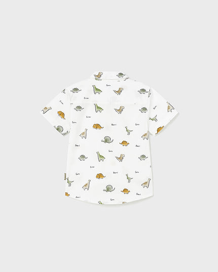 Camicia manica corta stampa grande - 1110