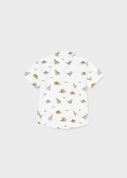 Camicia manica corta stampa grande - 1110