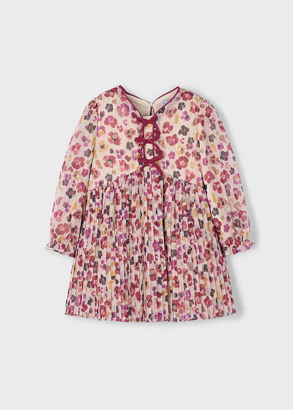 Vestito plissettato stampa - 4917