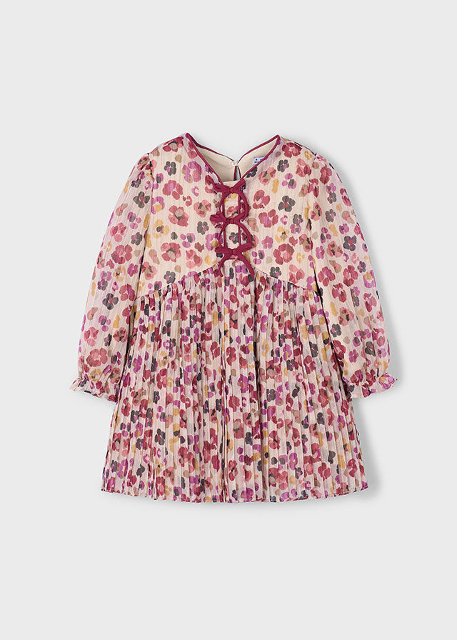 Vestito plissettato stampa - 4917