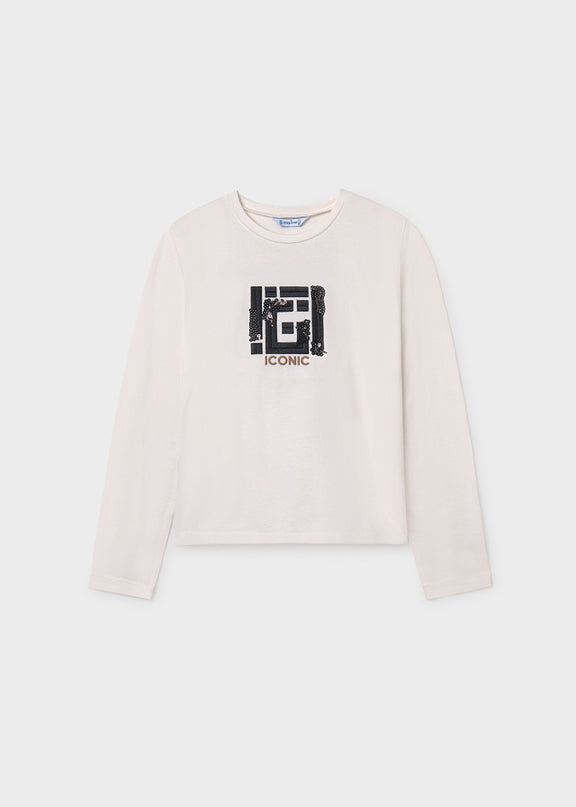 Maglietta m/l ricamata - 7018