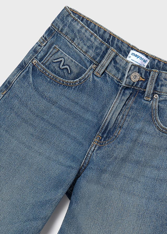 Pantalone lungo jeans relax - 7574
