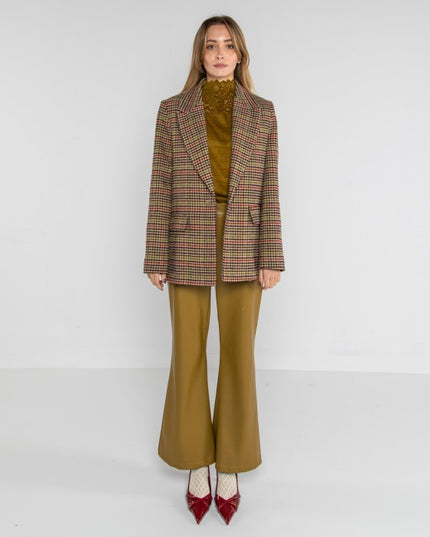 Giacca pied di poule jacquard - LOK07900/1194