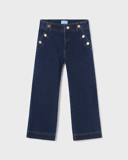 Pantalone lungo jeans bottoni - 7501