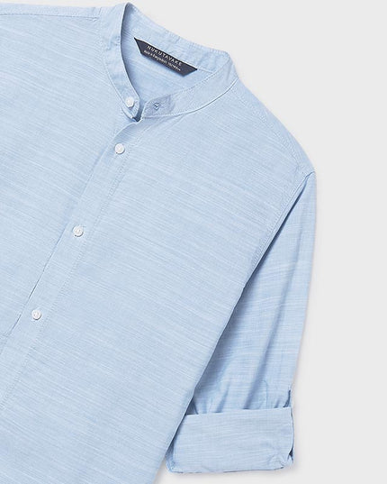 Camicia m/l collo coreano - 6176