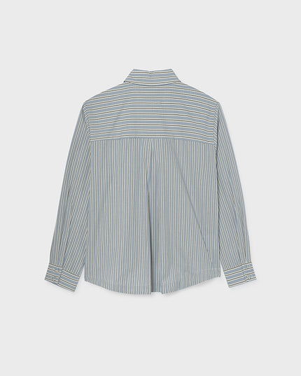 Blusa popelin cravatta - 7120
