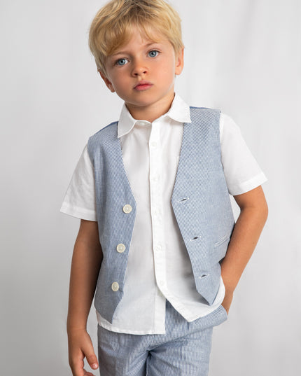 Gilet lino suiting - 3379
