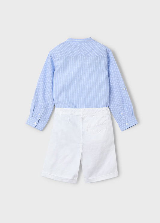 Completo bermuda camicia m/l c/co - 3230