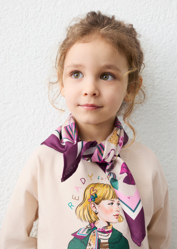 Maglietta m/l foulard - 4002