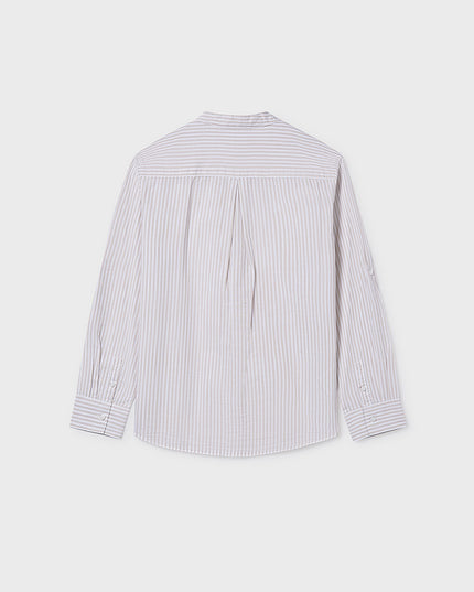 Camicia m/l collo coreano - 6176P