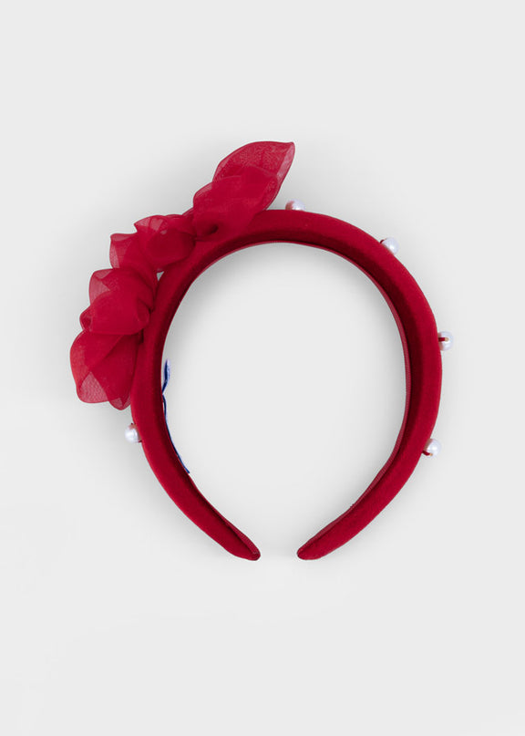 Cerchietto velluto fiori - 10314R