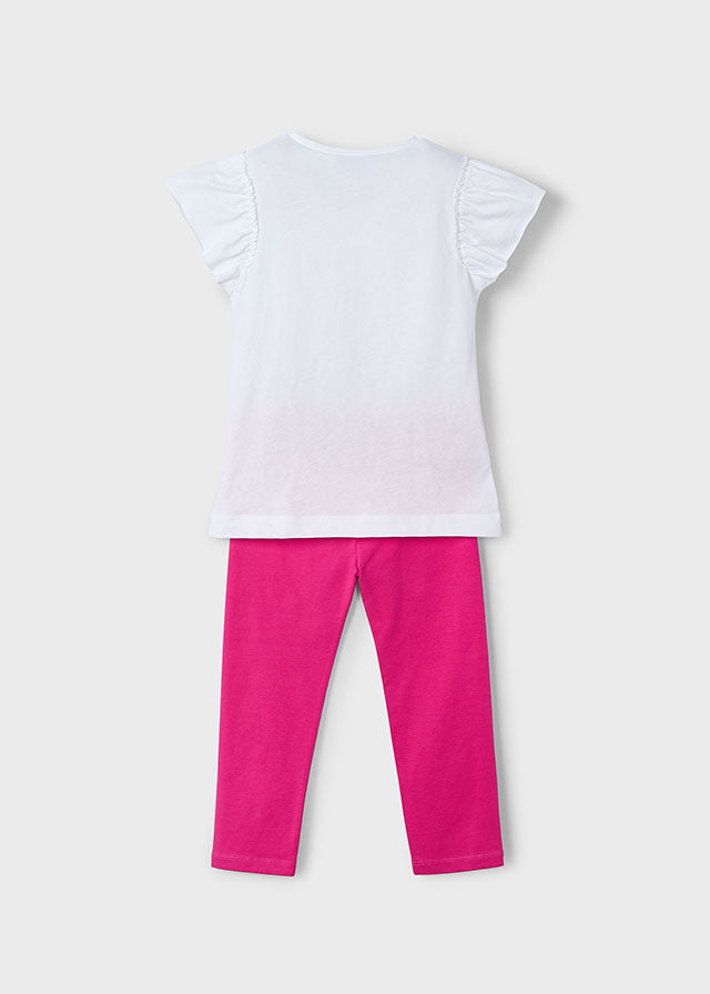 Completo leggings fiore - 3705