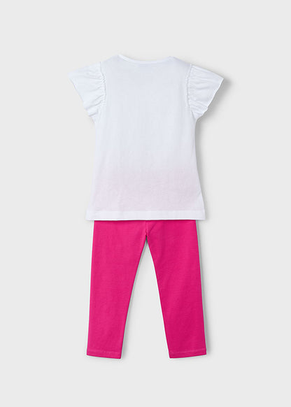 Completo leggings fiore - 3705