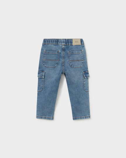 Pantalone soft denim cargo - 2540