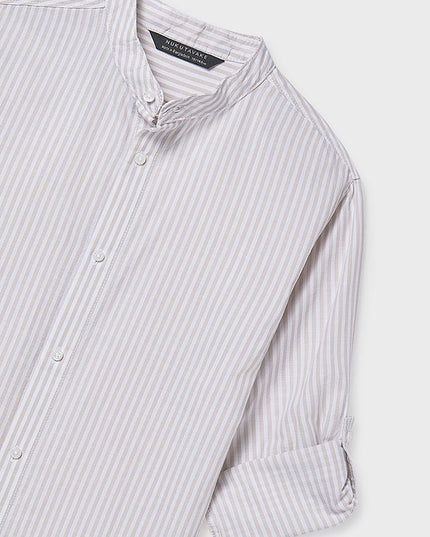 Camicia m/l collo coreano - 6176P