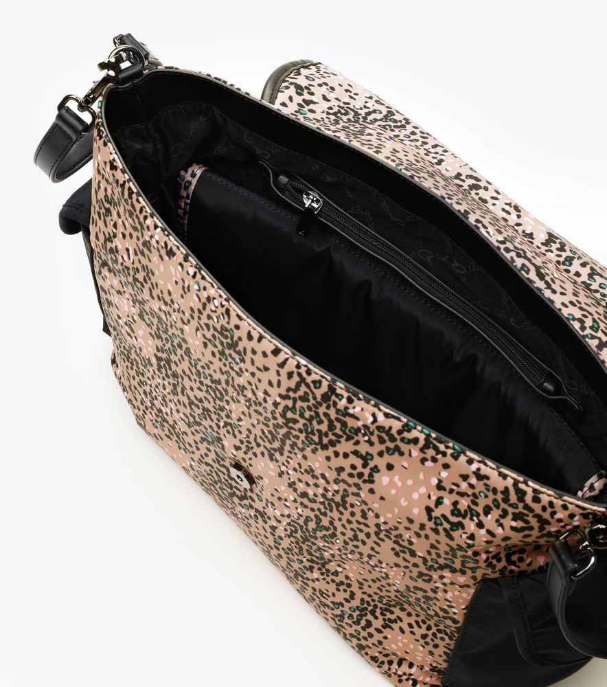 BORSA MAMMA HAPPY LEOPARD IN TESSUTO HARLOW CON CAMBIO - 1010-2969