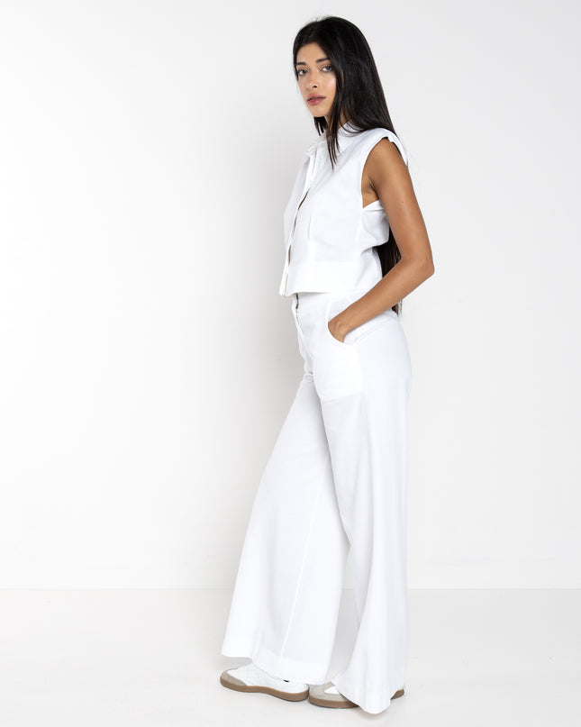 Pantalone Donna Bianco LOKITA - Primavera Estate