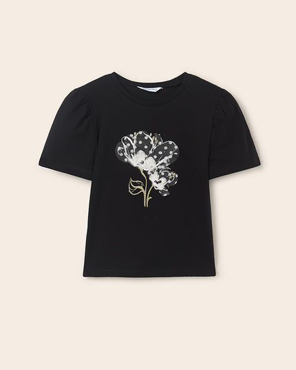 Maglietta manica corta con applicazioni - 6044