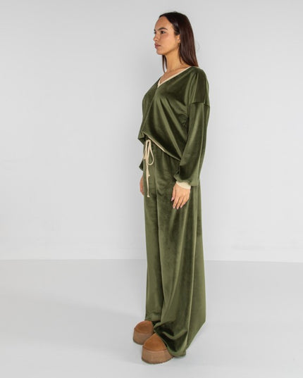 Maglia ciniglia orsetto e scollo in costina - LOK10654/999