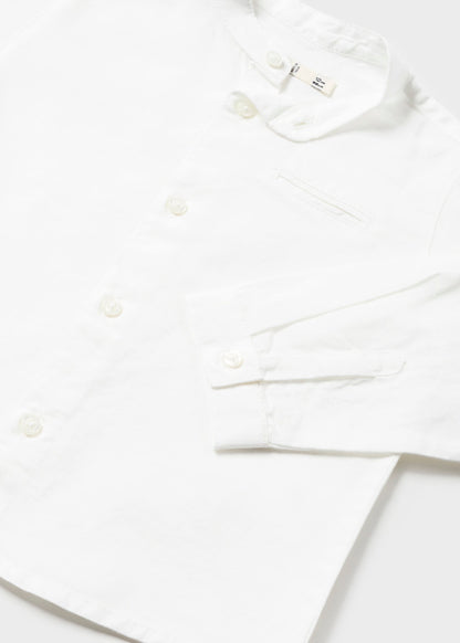 Camicia m/l lino collo coreana - 1115