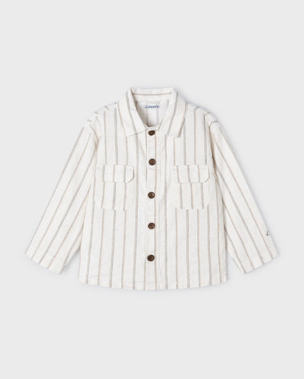 Overshirt lino righe - 3119