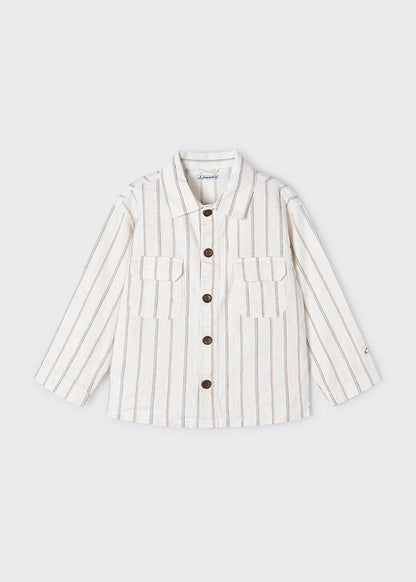 Overshirt lino righe - 3119
