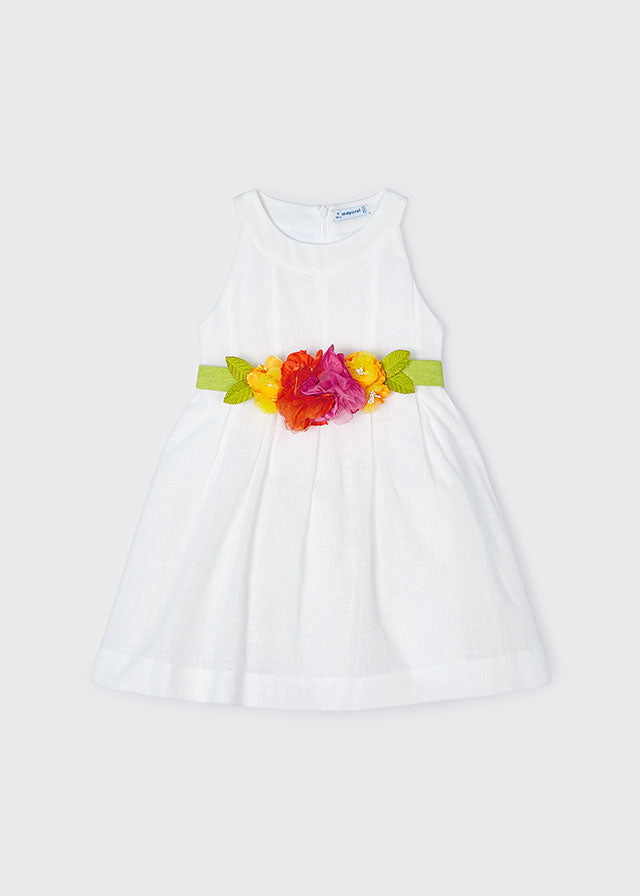 Vestito cinta fiori - 3959