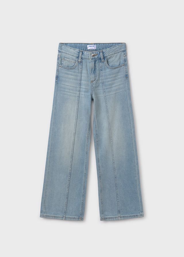 Pantalone lungo jeans wide leg - 6538