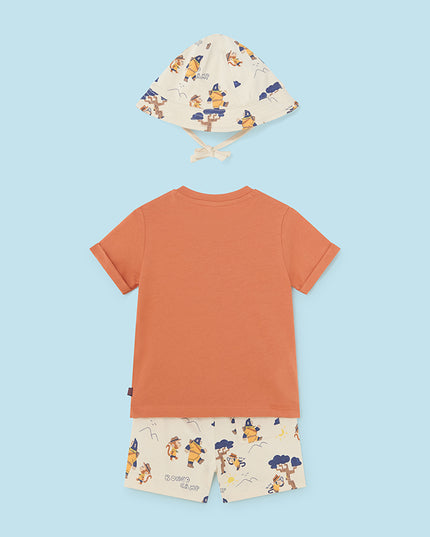 Completo punto print con cappelli - 1653