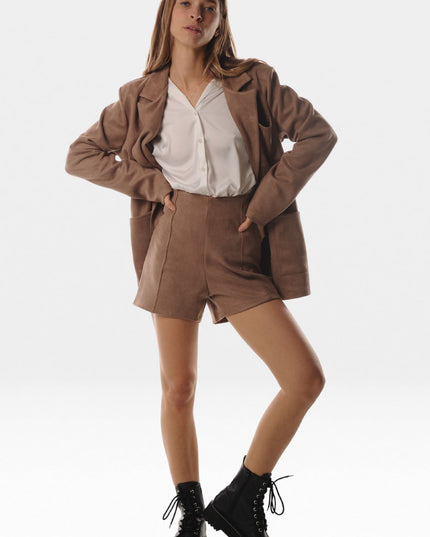 Shorts Effetto Suede Donna LOKITA - Coccio