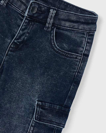 Pantalone soft denim cargo - 4563