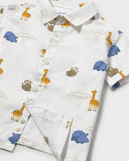 Camicia m/c  stampata - 1114