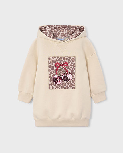Vestito felpa cappuccio - 4916
