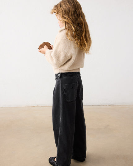 Felpa tricot con pelliccia - 4330