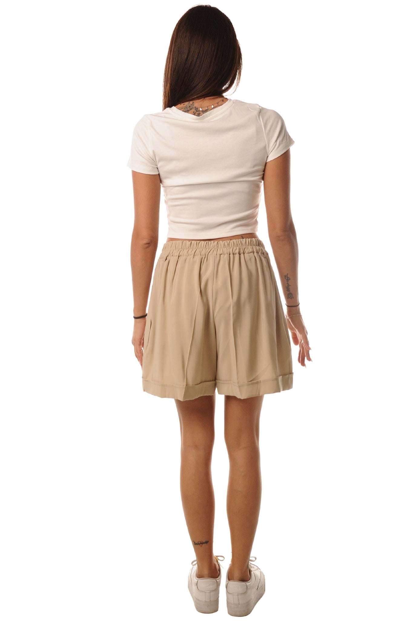 PANTALONE CORTO CON DOPPIO PASSANTE - LOK1450