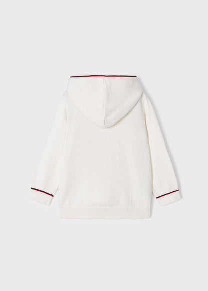 Felpa tricot con cappuccio - 3351